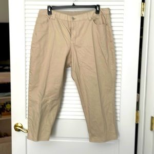CJ Banks - Size 20 W Tan Textured Jeans